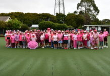 A pink touch on the Grangeburn greens